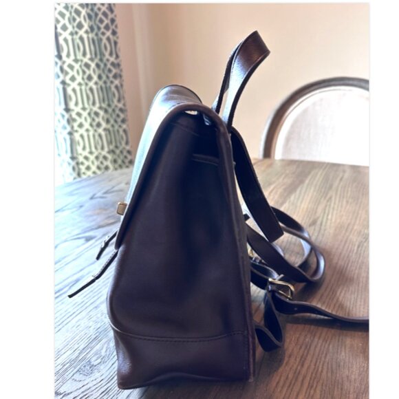 Coach 90’s Vintage Mahogany Brown Mini Leather Backpack 9960